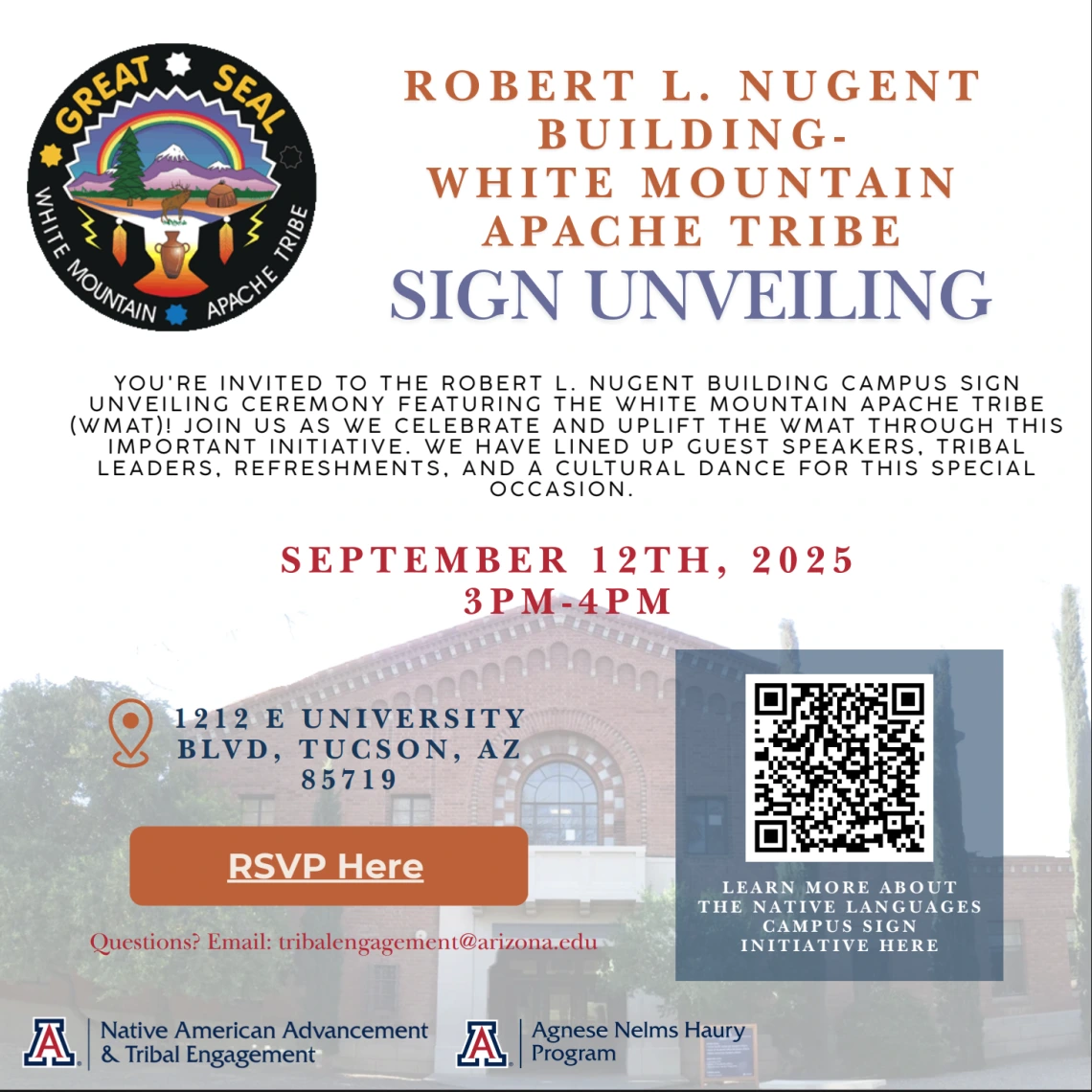WMAT Sign Unveiling Flyer