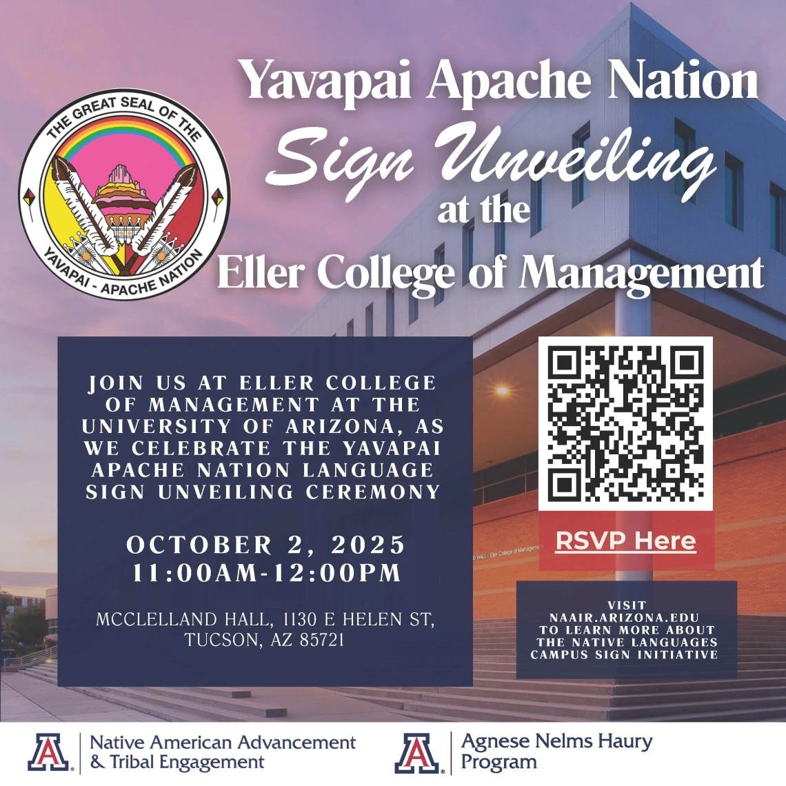 YAN Sign Unveiling Flyer